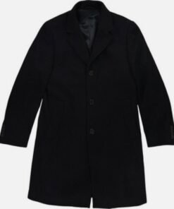 Ralph Lauren Mens Blue Wool Cashmere Overcoat Peacoat Coat Jacket Size 40r